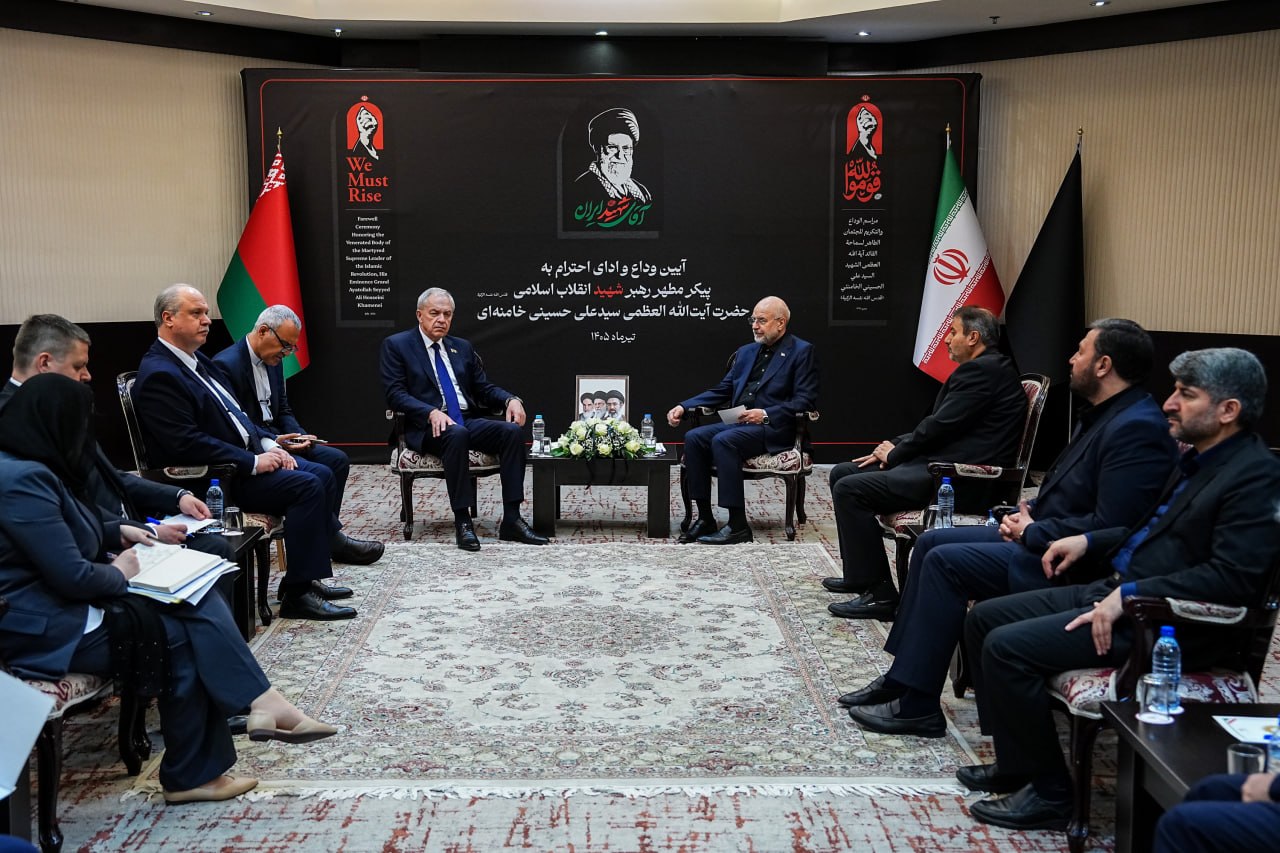 دیدار رئیس مجلس بلاروس با قالیباف