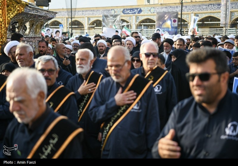 عزاداری سالروز دفن شهدا در جوار شاهچراغ(ع)