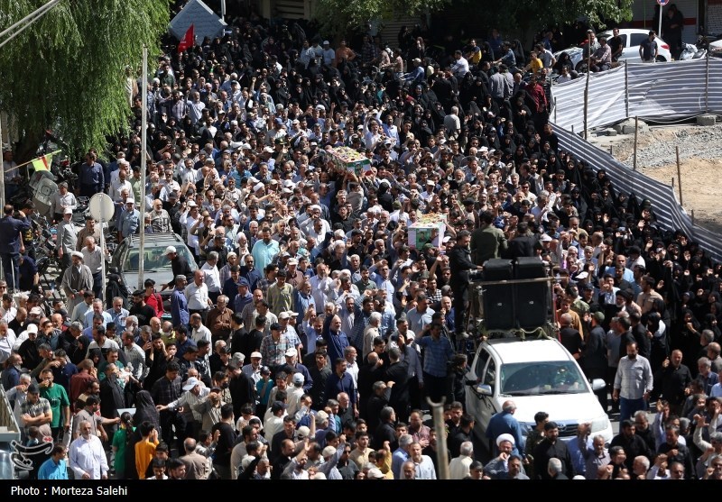 تشییع ۳ شهید حمله رژیم صهیونیستی در نجف آباد اصفهان