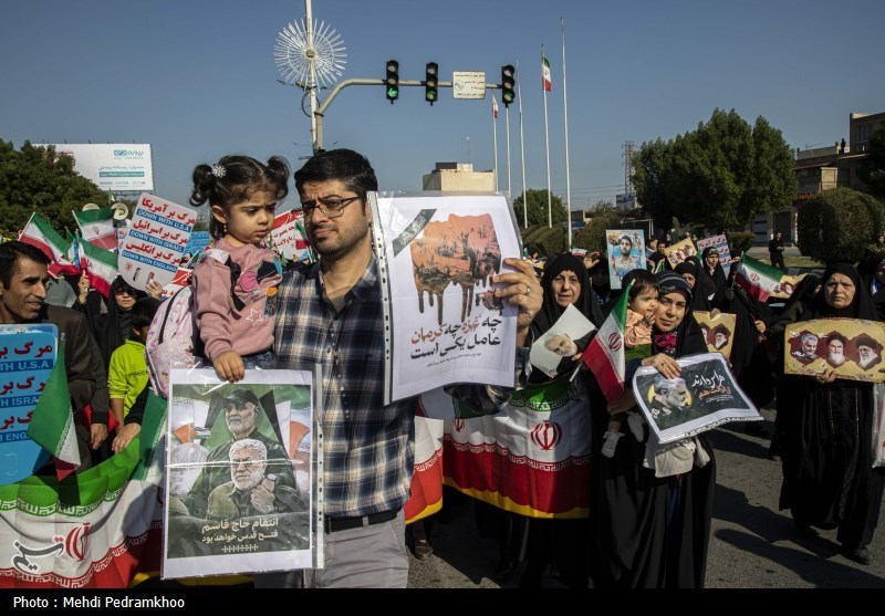 راهپیمایی سراسری محکومیت حمله تروریستی کرمان