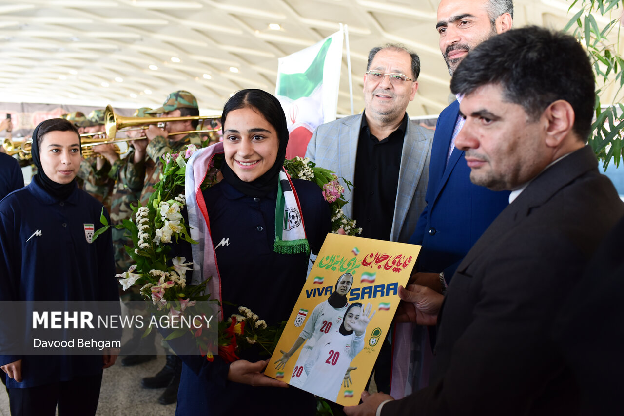 مراسم استقبال از تیم ملی فوتبال بانوان