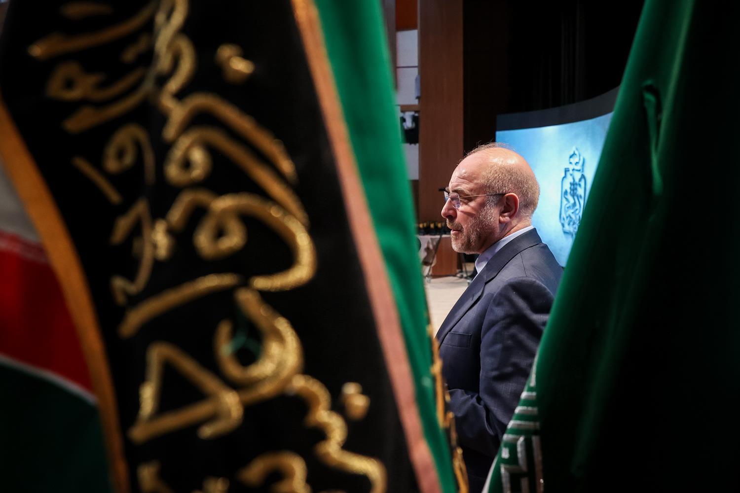 حضور قالیباف در همایش فاتحان بی‌نشان