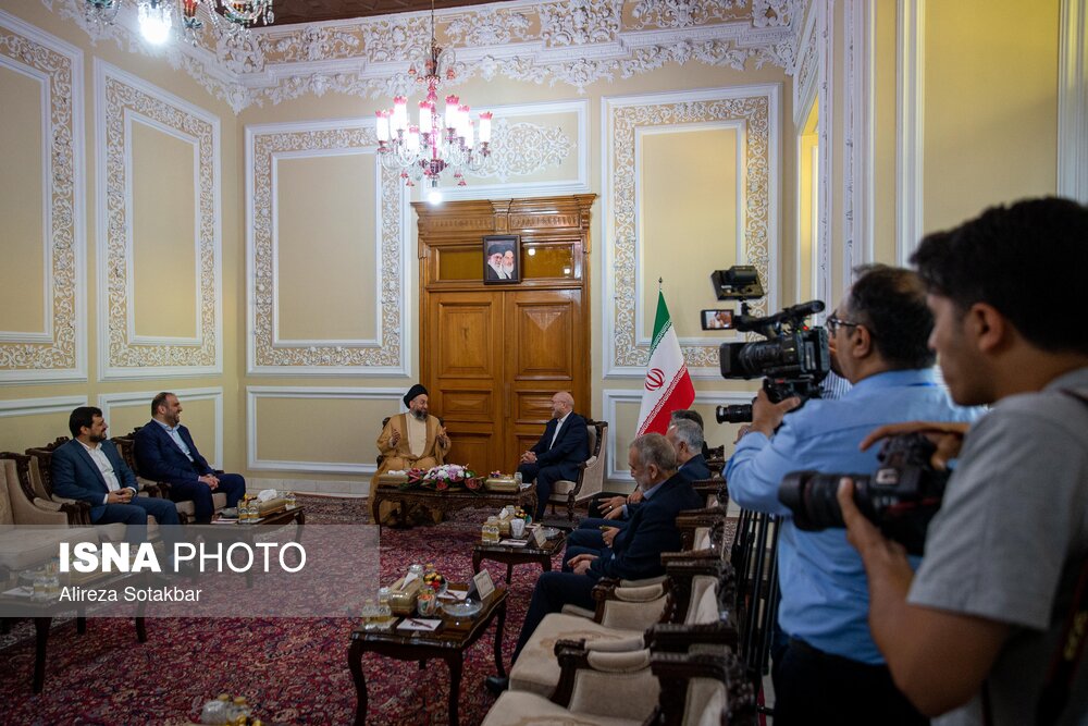 دیدار سیدعمار حکیم با رئیس مجلس