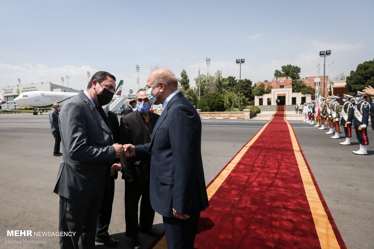 بدرقه رسمی قالیباف در سفر به سوریه