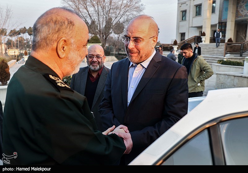 دیدار بامدادی رئیس مجلس با فرمانده کل سپاه