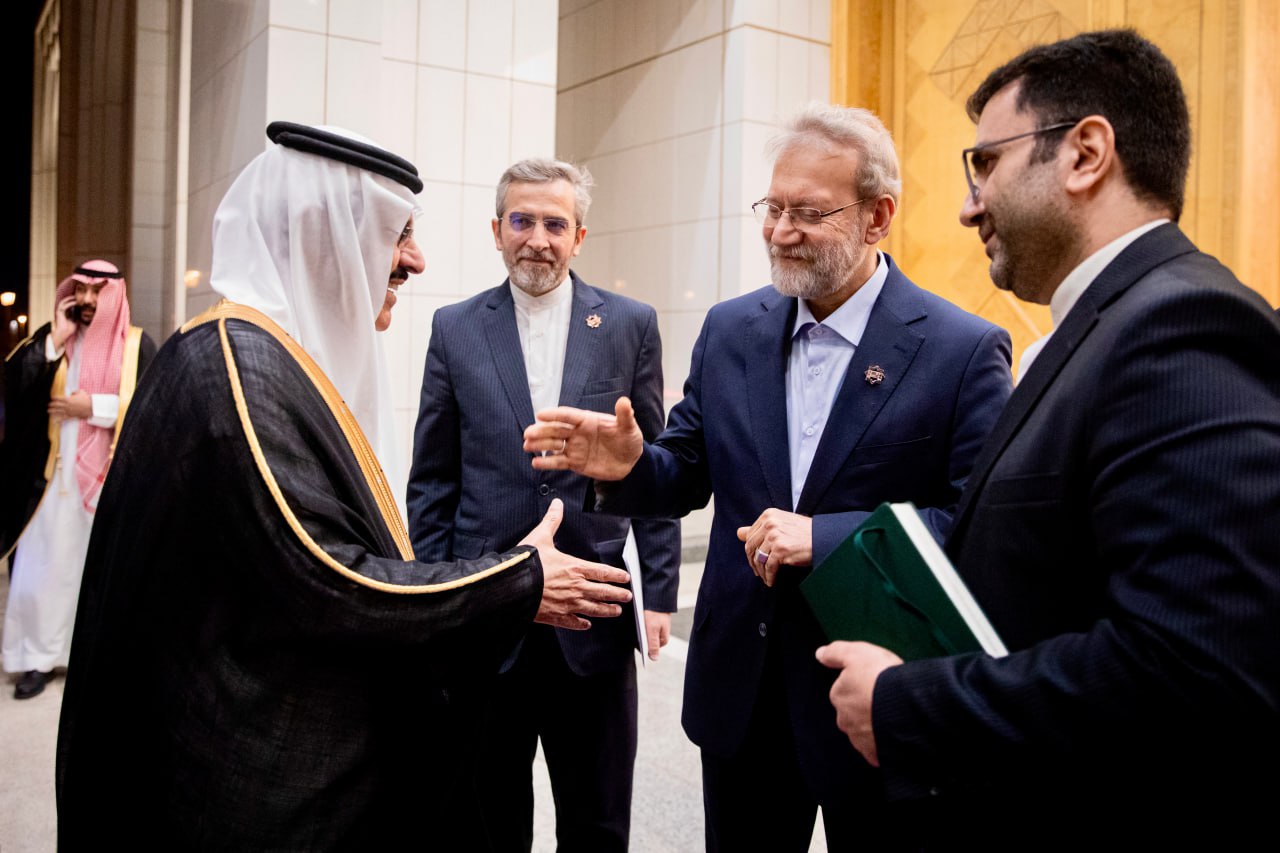 دیدار «لاریجانی» با وزیر دفاع سعودی
