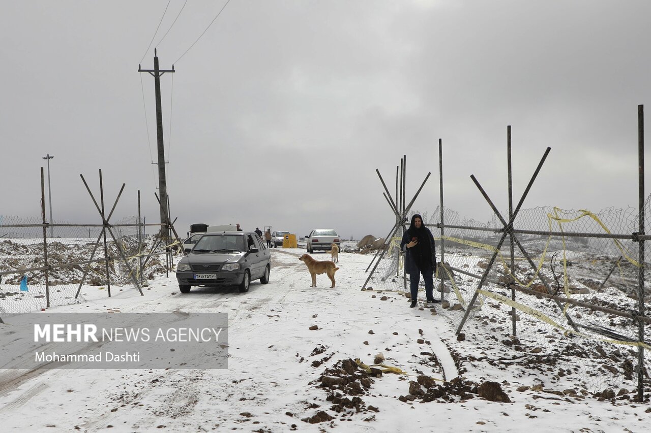 بارش برف بهاری در سرعین