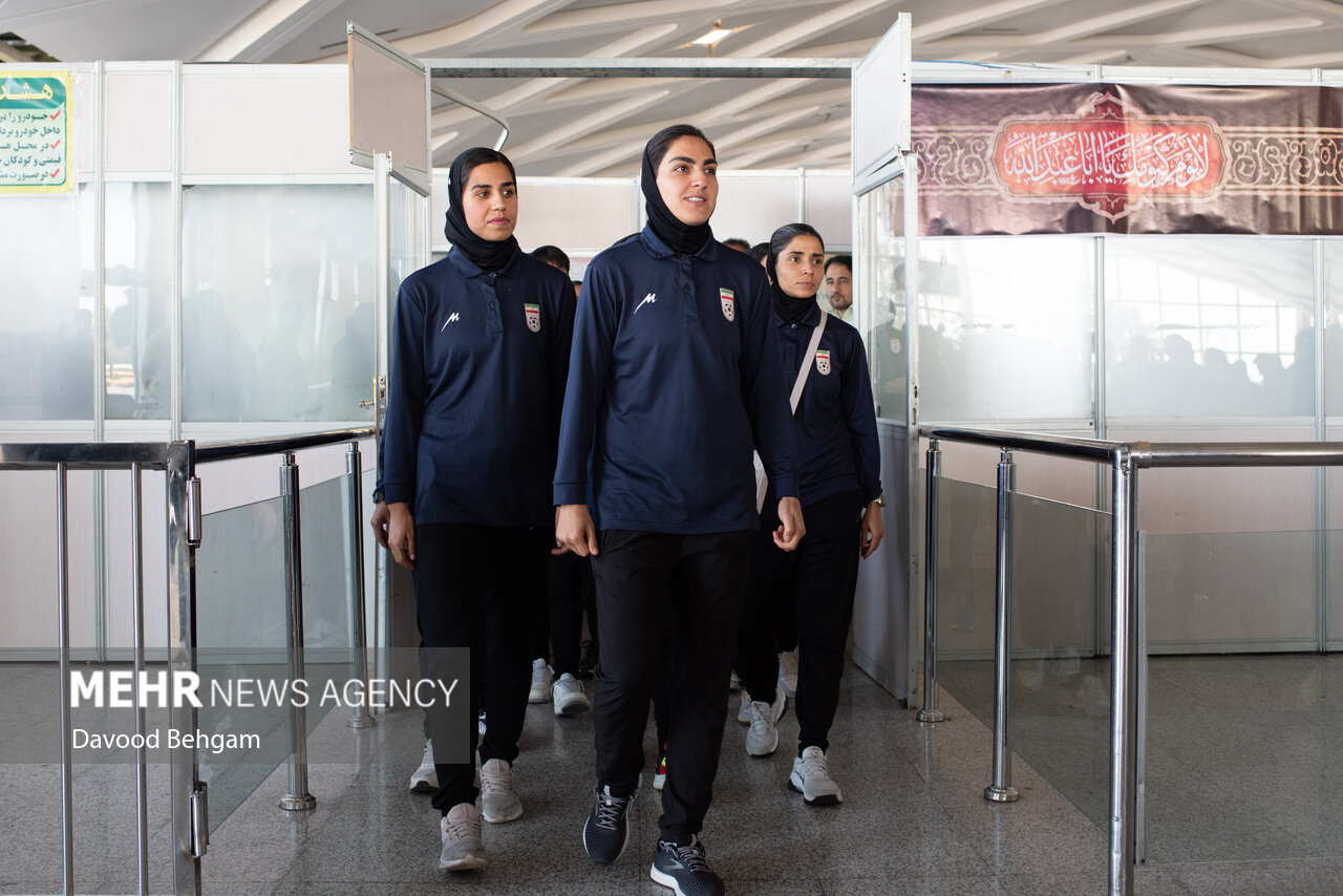 مراسم استقبال از تیم ملی فوتبال بانوان