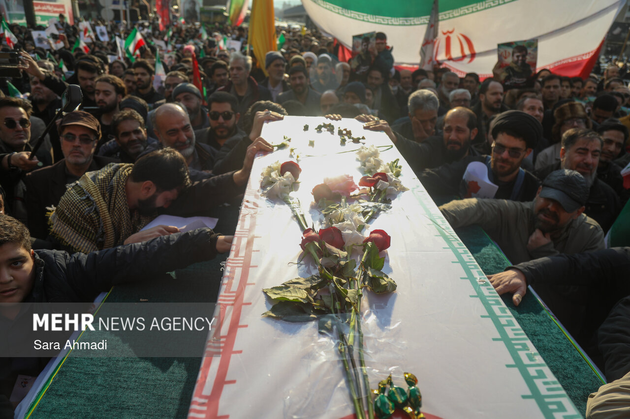 تشییع پیکر مطهر جانباز شهید مدافع امنیت «مهدی ظریف»