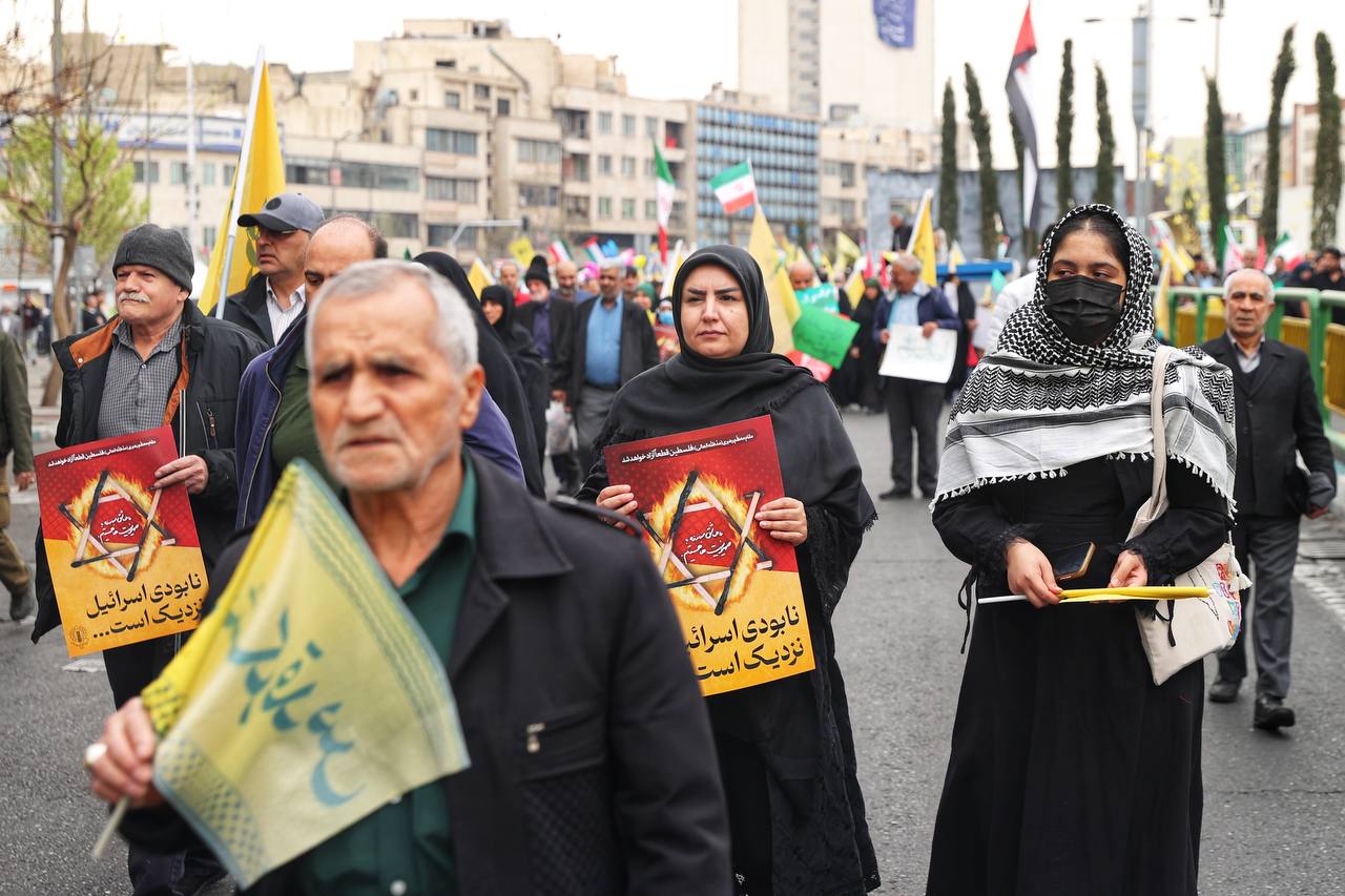 حضور قالیباف در راهپیمایی روز جهانی قدس - تهران
