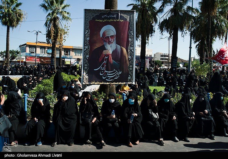 مراسم تشییع علامه حسن‌زاده‌ آملی