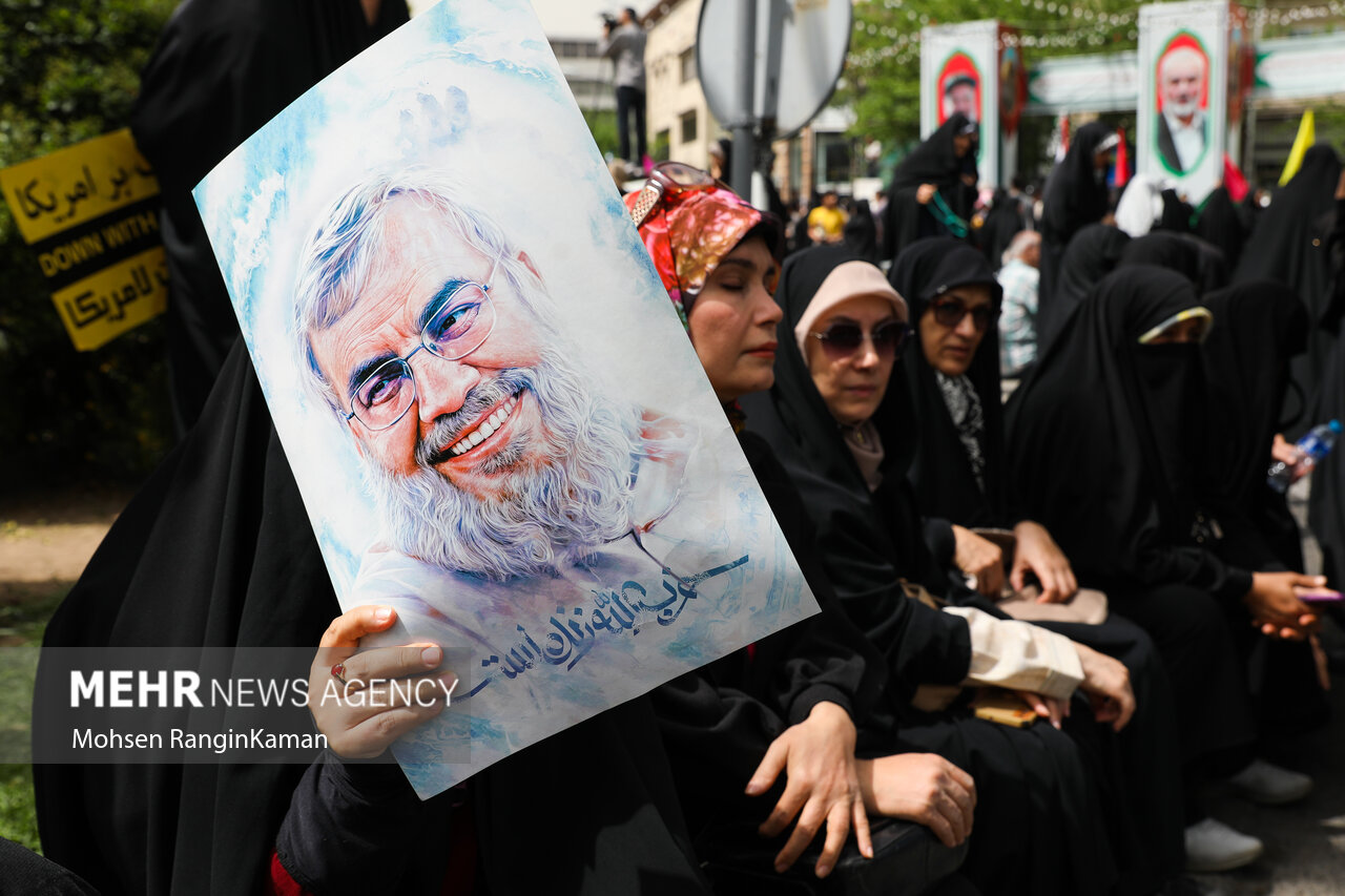 تجمع مردمی در حمایت از مردم مظلوم غزه