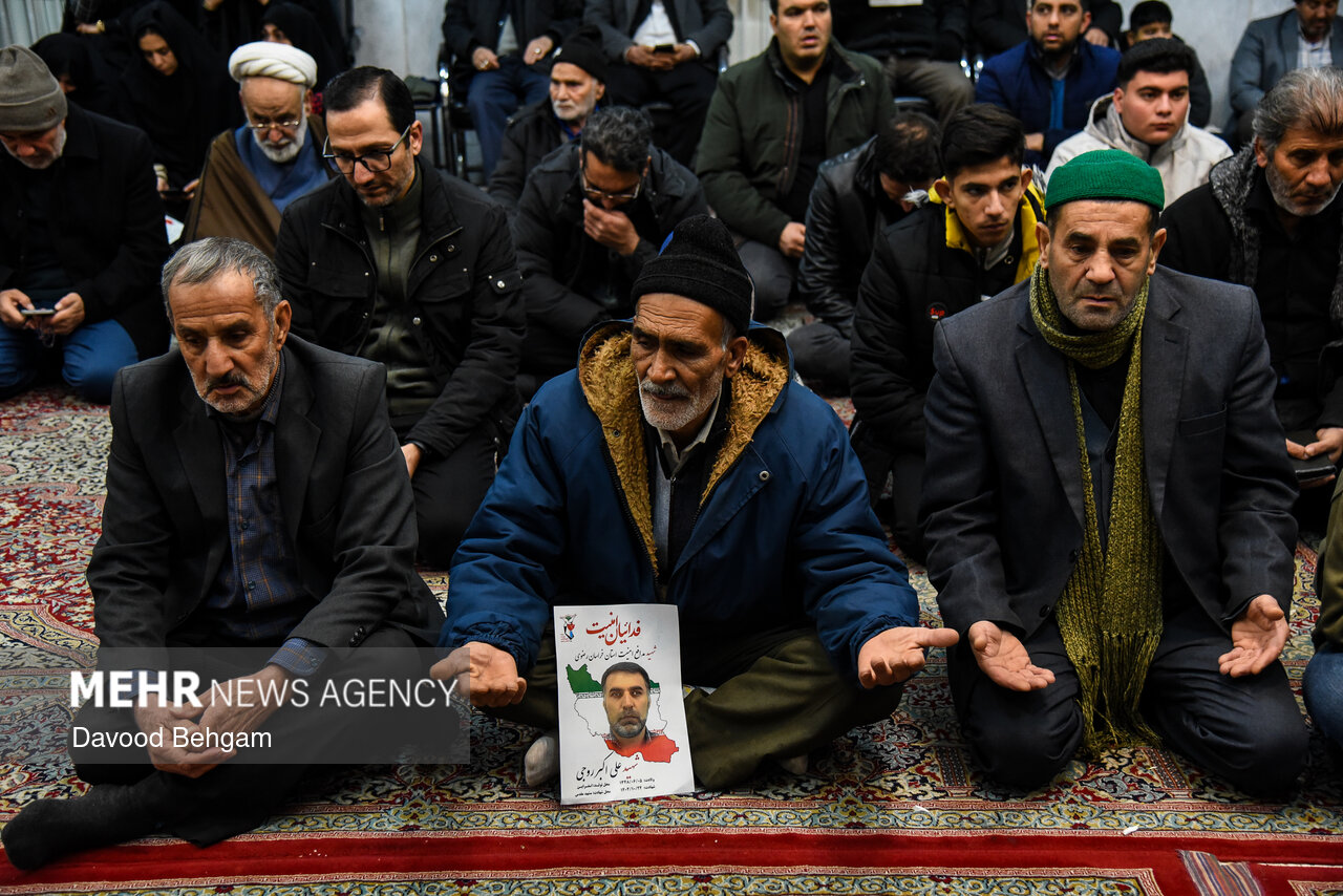  مراسم تشییع پیکر مطهر ۳ شهید مدافع امنیت