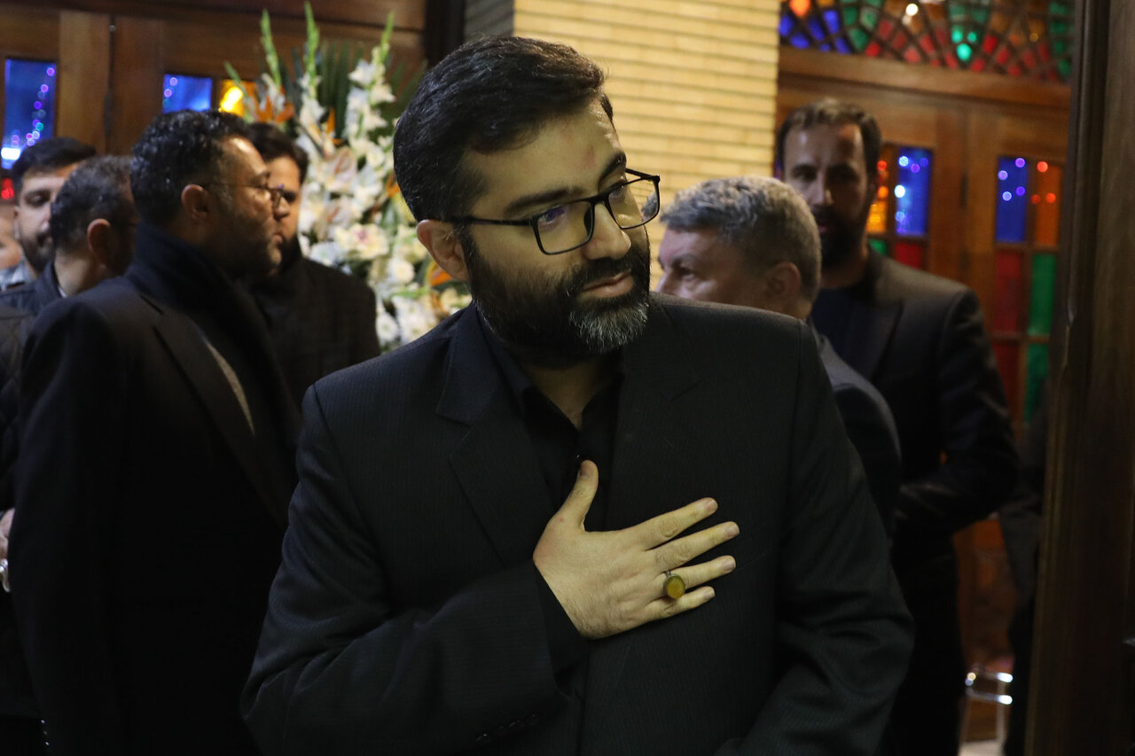 حضور قالیباف در مراسم ختم همسر و فرزندان معاون رئیس جمهور