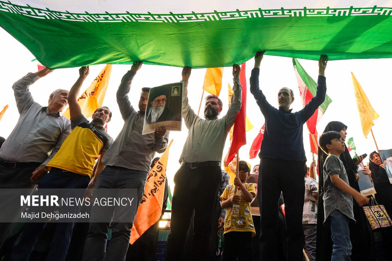 تجمع مردمی حمایت از عملیات «بشارت فتح» در سراسر کشور