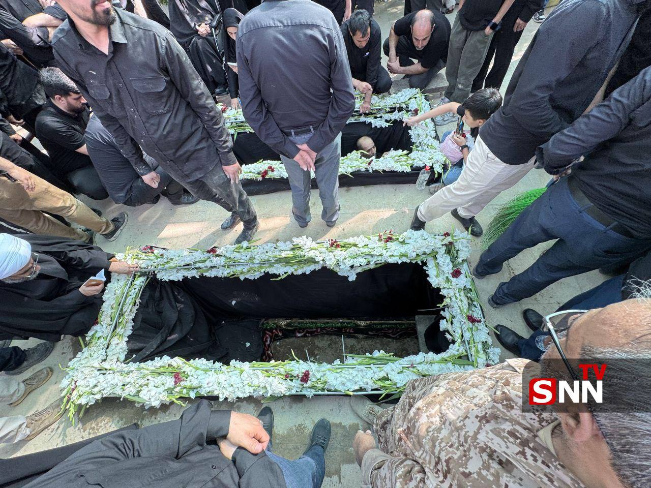  آماده‌سازی محل تدفین سرداران حاجی‌زاده و محمود باقری 
