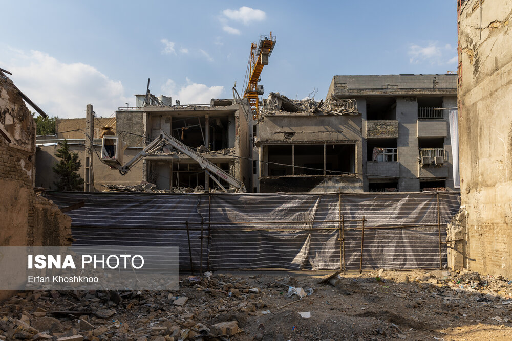 منازل مسکونی خسارت دیده منطقه ۴ تهران در جنگ تحمیلی ۱۲ روزه