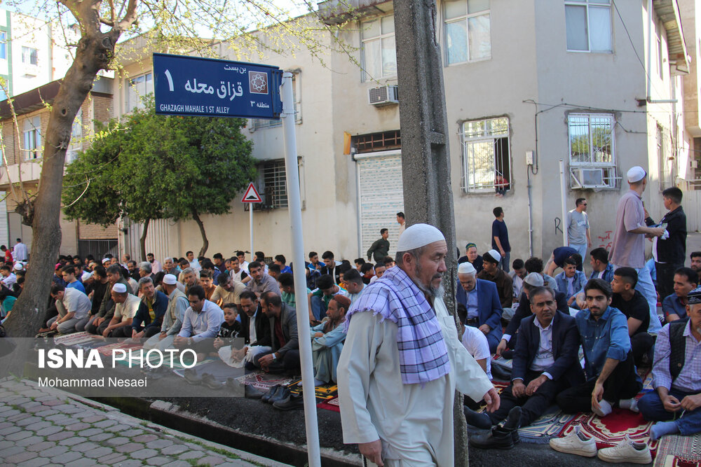 نماز عید سعید فطر اهل سنت در گرگان 