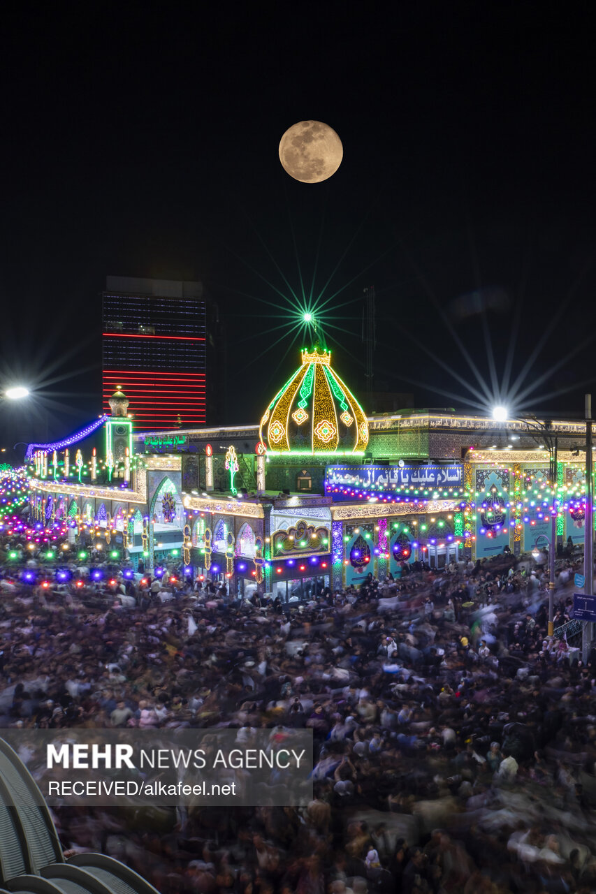 حال و هوای کربلا در شب نیمه شعبان