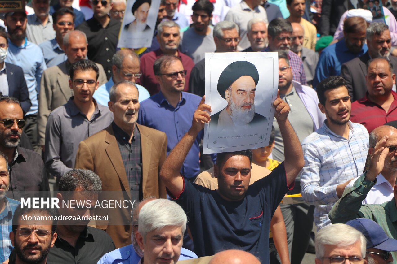 راهپیمایی بزرگداشت قیام ۱۵ خرداد ورامین