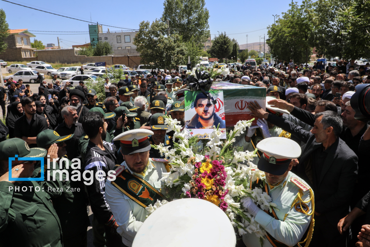 تشییع پیکر شهید «محمدرضا نوروزی مهماندوست