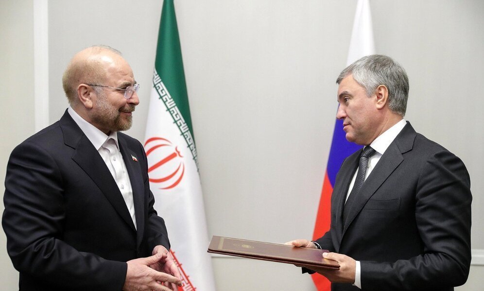 حضور قالیباف در مجلس فدرال روسیه