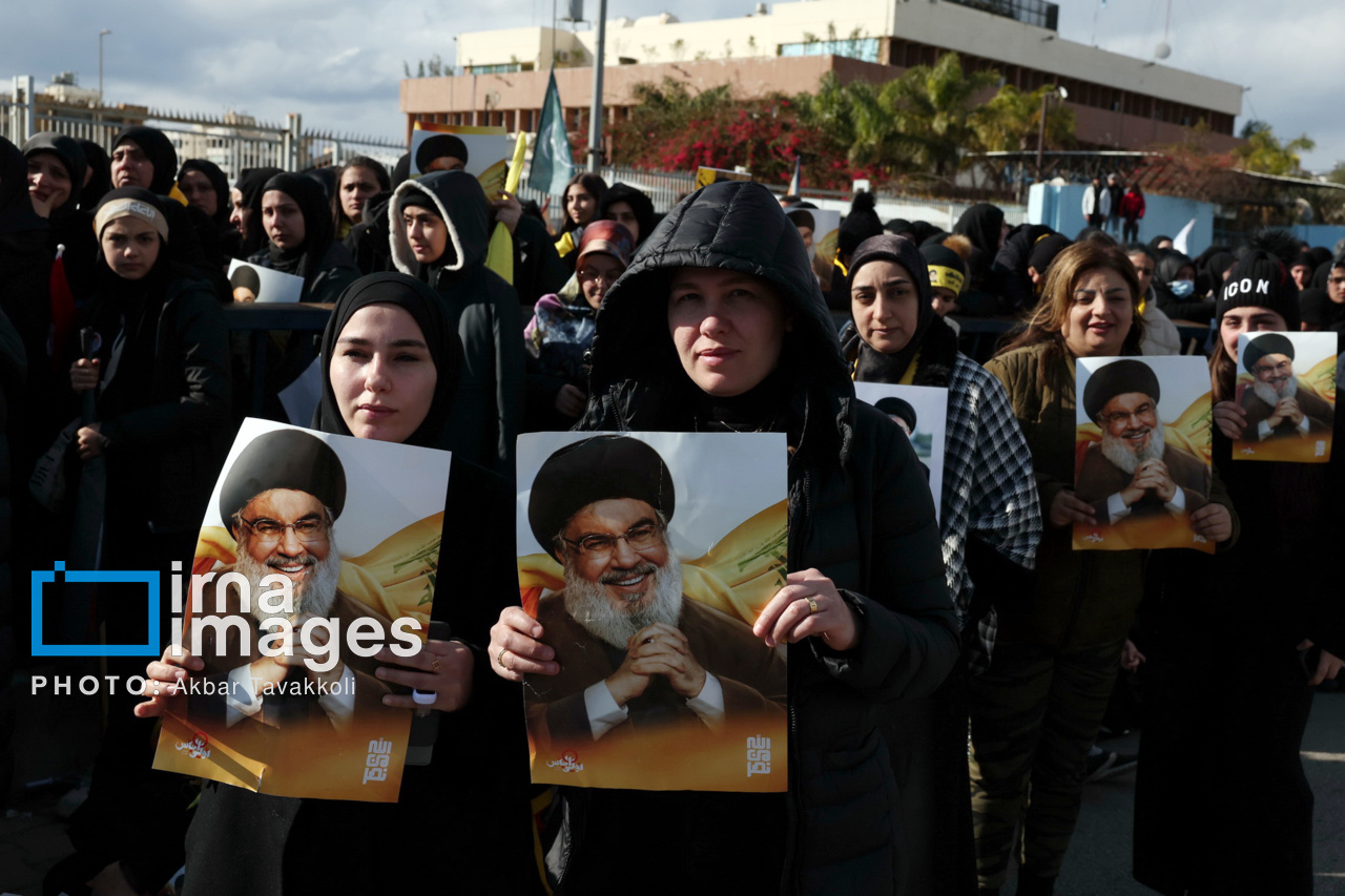 تشییع پیکر شهیدان «سید حسن نصرالله» و «سید هاشم صفی الدین»