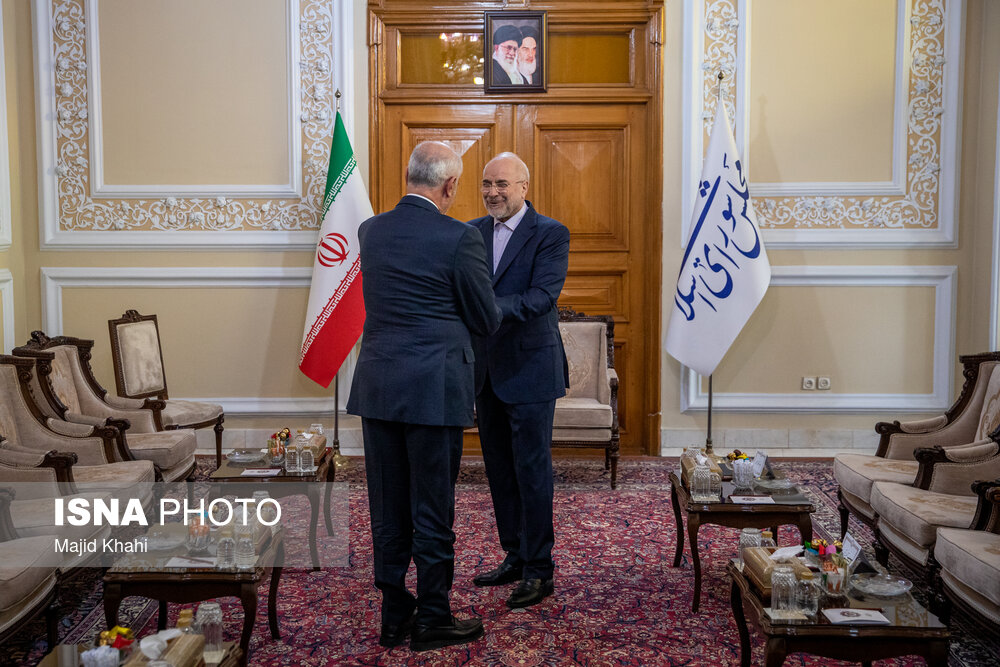 دیدار «علی حسن خلیل» معاون سیاسی رئیس مجلس لبنان با قالیباف