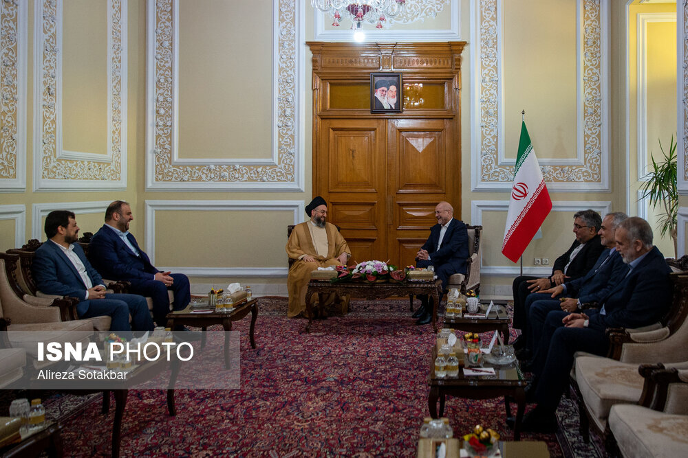 دیدار سیدعمار حکیم با رئیس مجلس