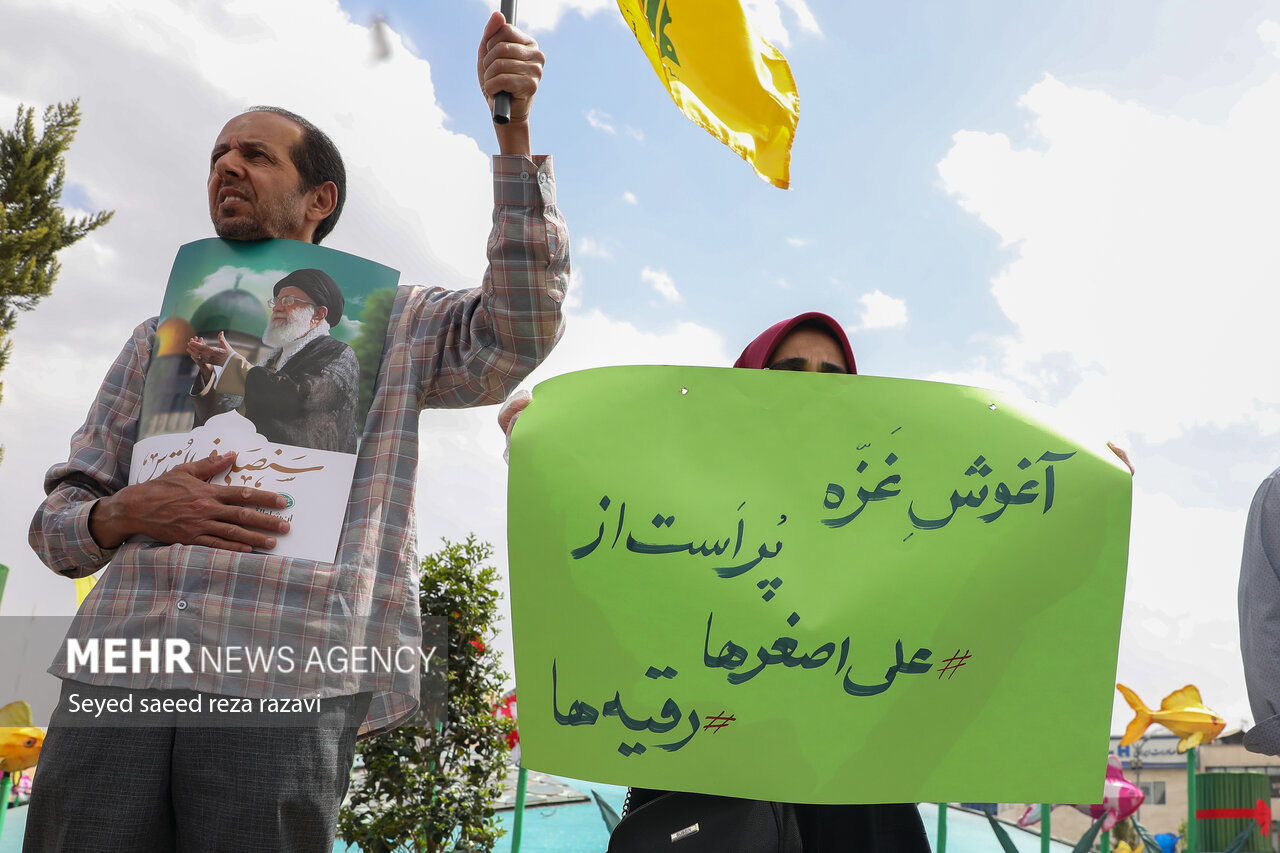 راهپیمایی علیه جنایات رژیم صهیونیستی پس از نماز جمعه در تهران