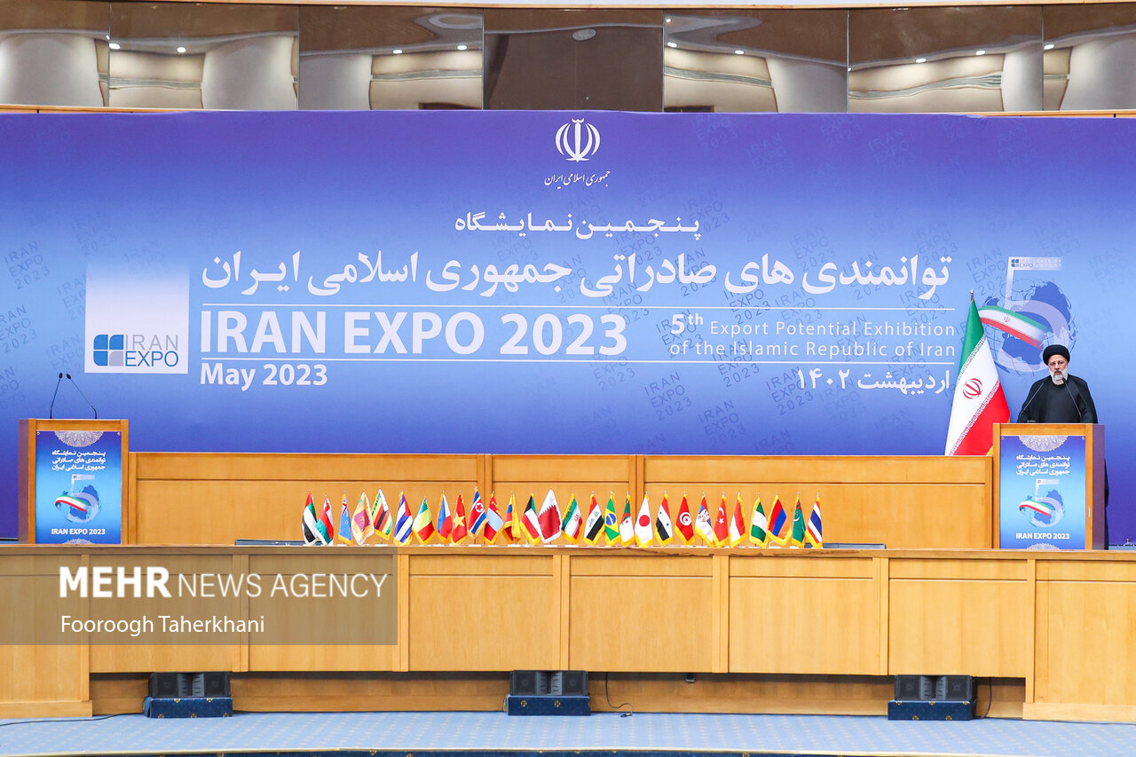 حضور رئیسی در آیین گشایش نمایشگاه ایران اکسپو