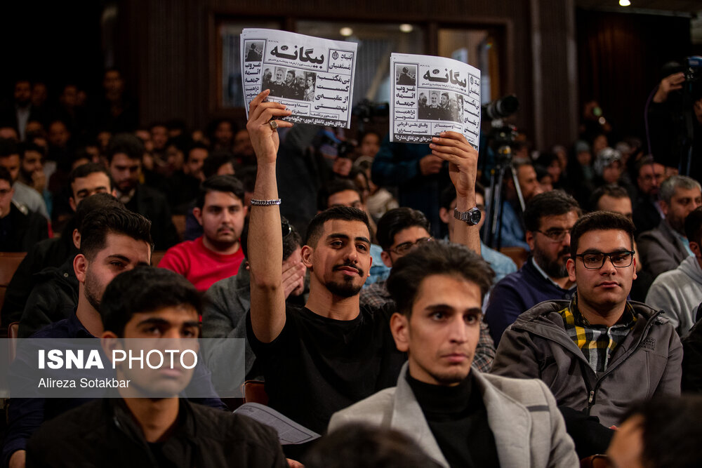 قالیباف در مراسم بزرگداشت روز دانشجو در دانشگاه تهران