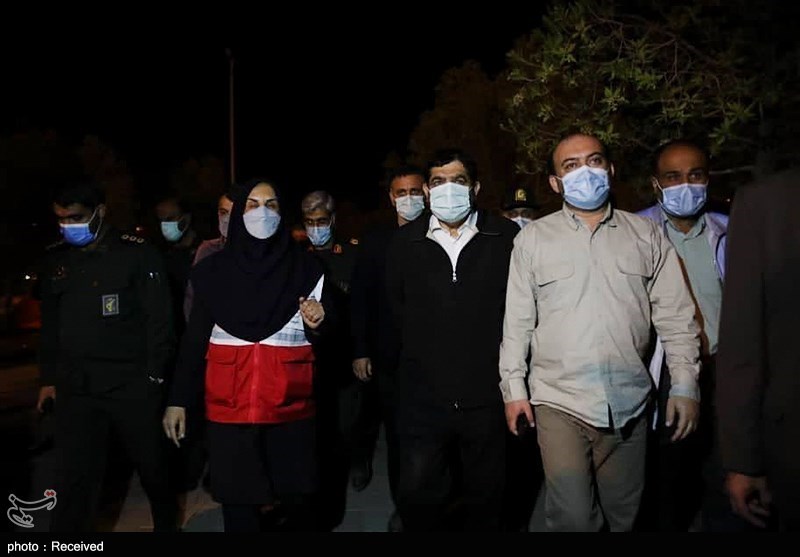 بازدید مخبر از مناطق زلزله زده هرمزگان