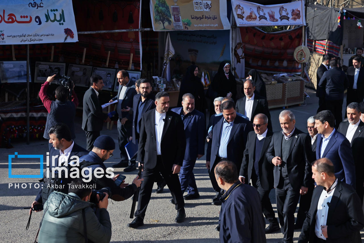 ورود رییس جمهور به یاسوج