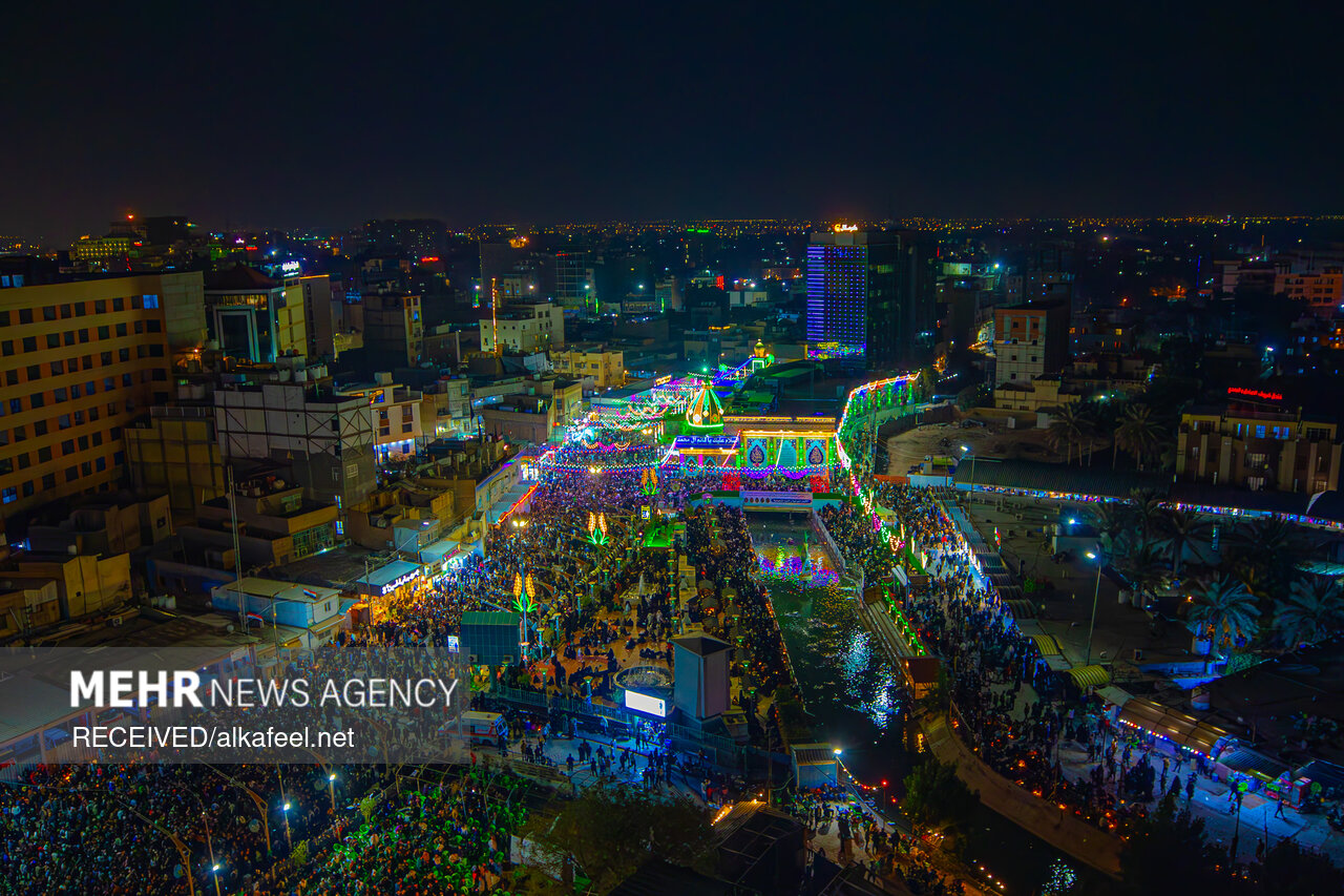 حال و هوای کربلا در شب نیمه شعبان