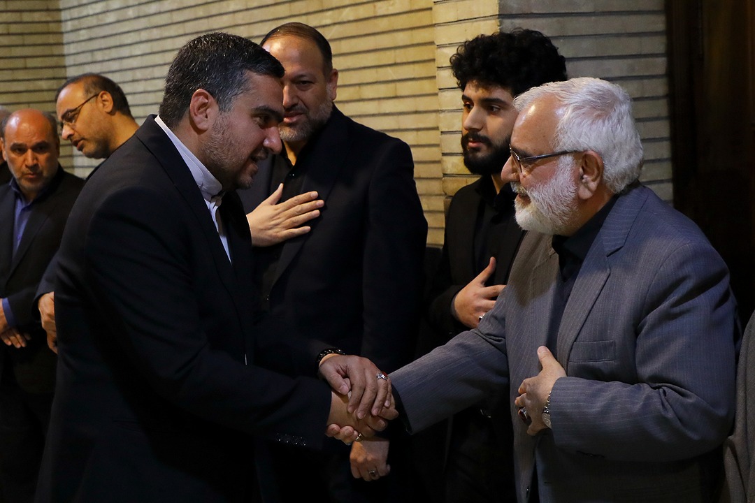 حضور قالیباف در مراسم ختم همسر رئیس کمیته امداد امام(ره)