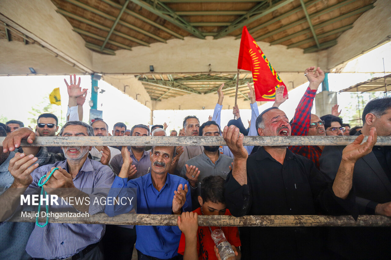 تشییع پیکر دانشمند هسته‌ای شهید اکبر مطلبی‌زاده
