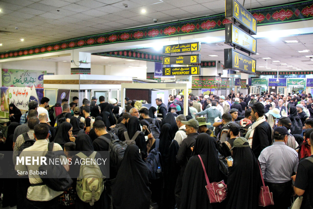 تردد زائران اربعین حسینی از مرز خسروی