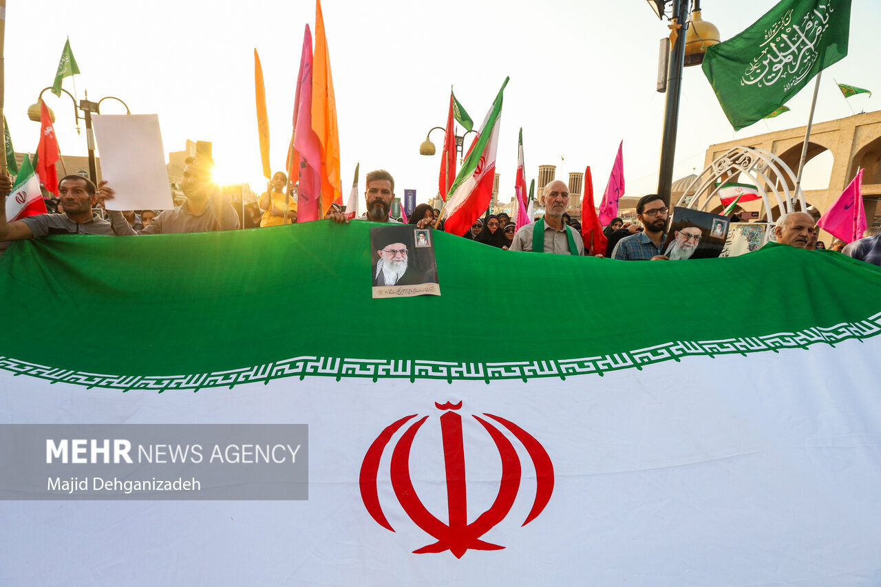 تجمع مردمی حمایت از عملیات «بشارت فتح» در سراسر کشور
