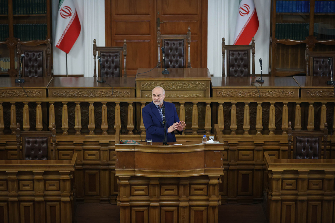 حضور و سخنرانی قالیباف در نشست هوش مصنوعی