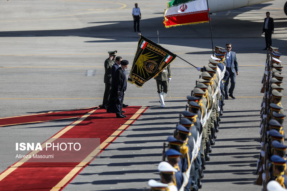 مراسم استقبال از رئیس جمهوری در بازگشت از آمریکای لاتین