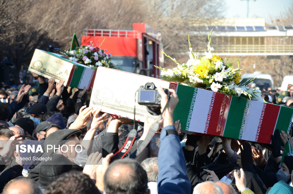 مراسم تشییع شهدای گمنام در تبریز