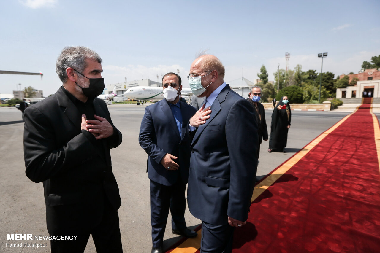 بدرقه رسمی قالیباف در سفر به سوریه