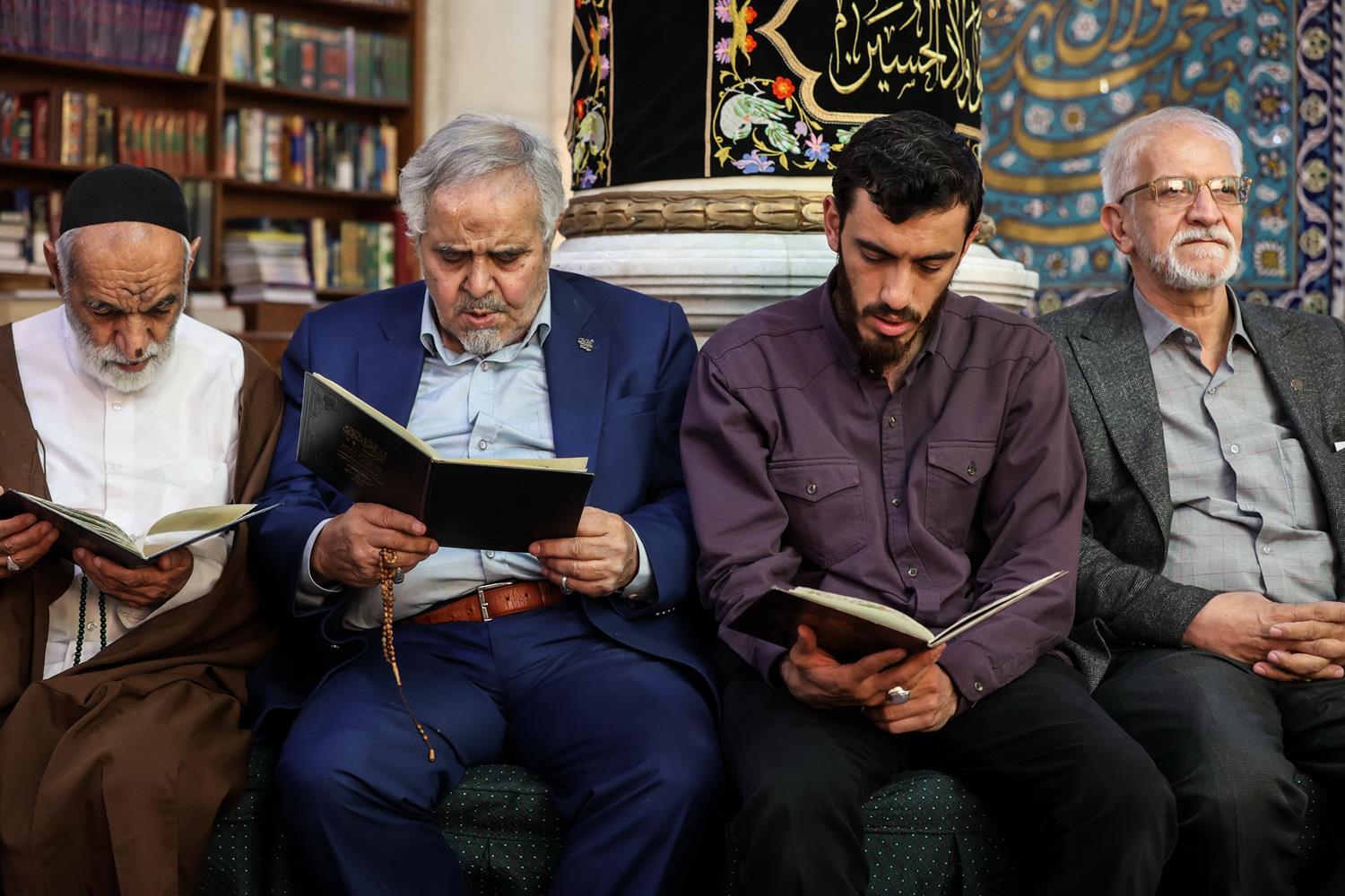 حضور قالیباف در مراسم ترحیم استاد سیدرضا مؤید