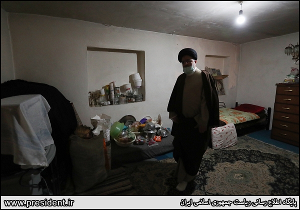 رئیسی در محلات حاشیه ای زنجان