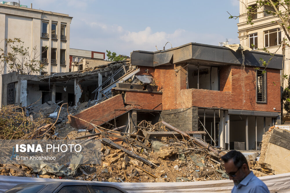 منازل مسکونی خسارت دیده منطقه ۴ تهران در جنگ تحمیلی ۱۲ روزه