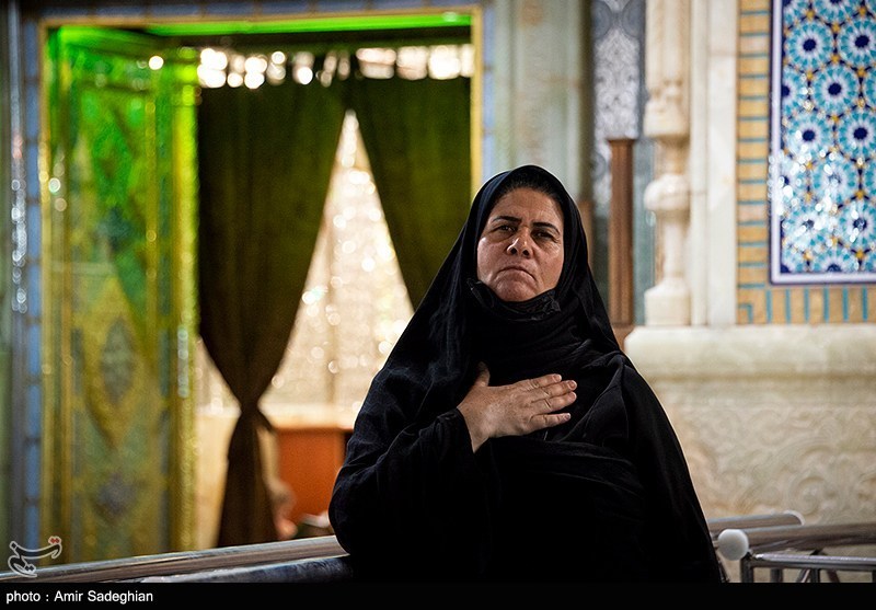 مراسم عزاداری شب هفتم محرم در حرم مطهر حضرت شاهچراغ (ع)