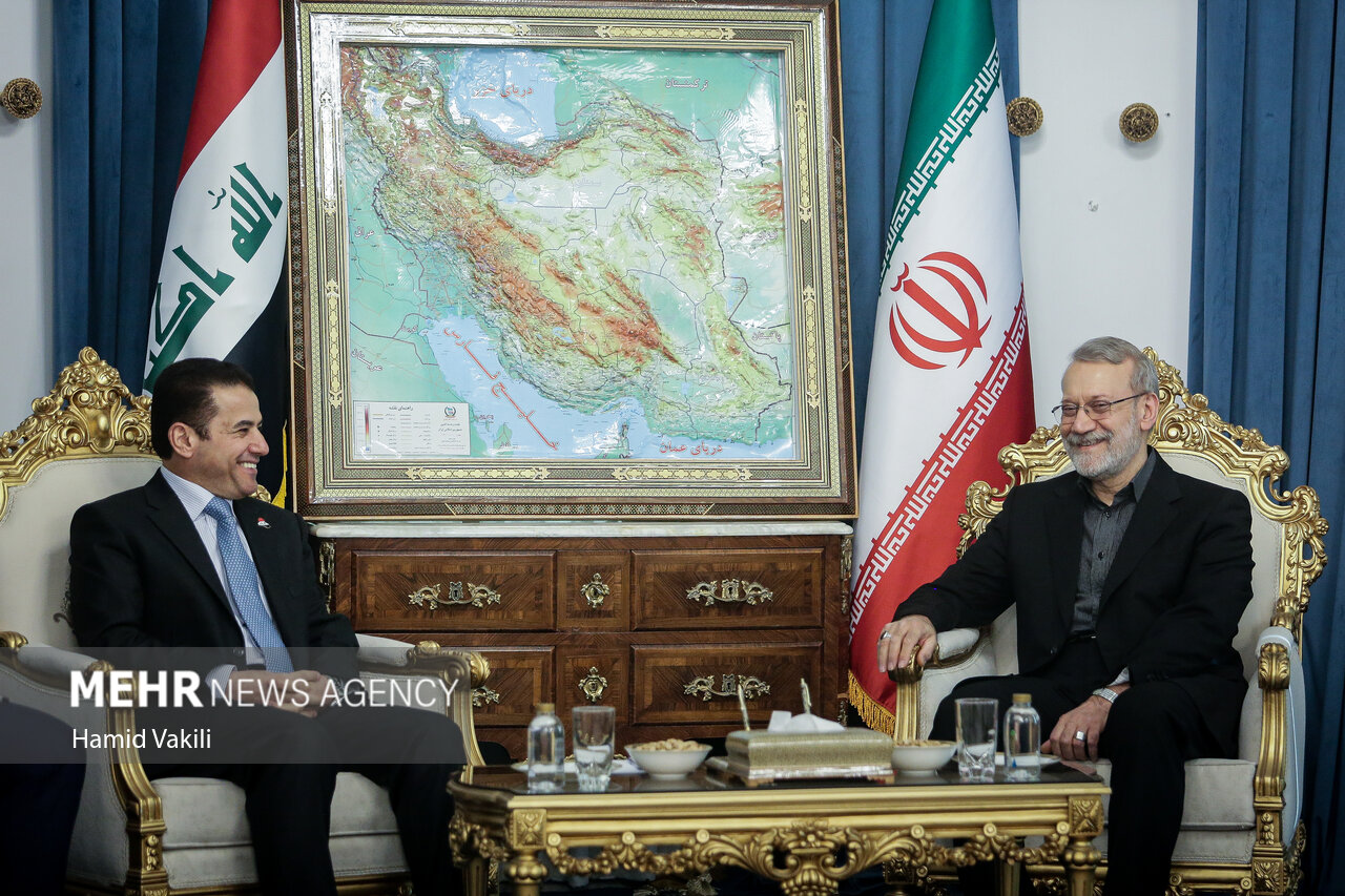 دیدار علی لاریجانی با مشاور امنیت ملی جمهوری عراق