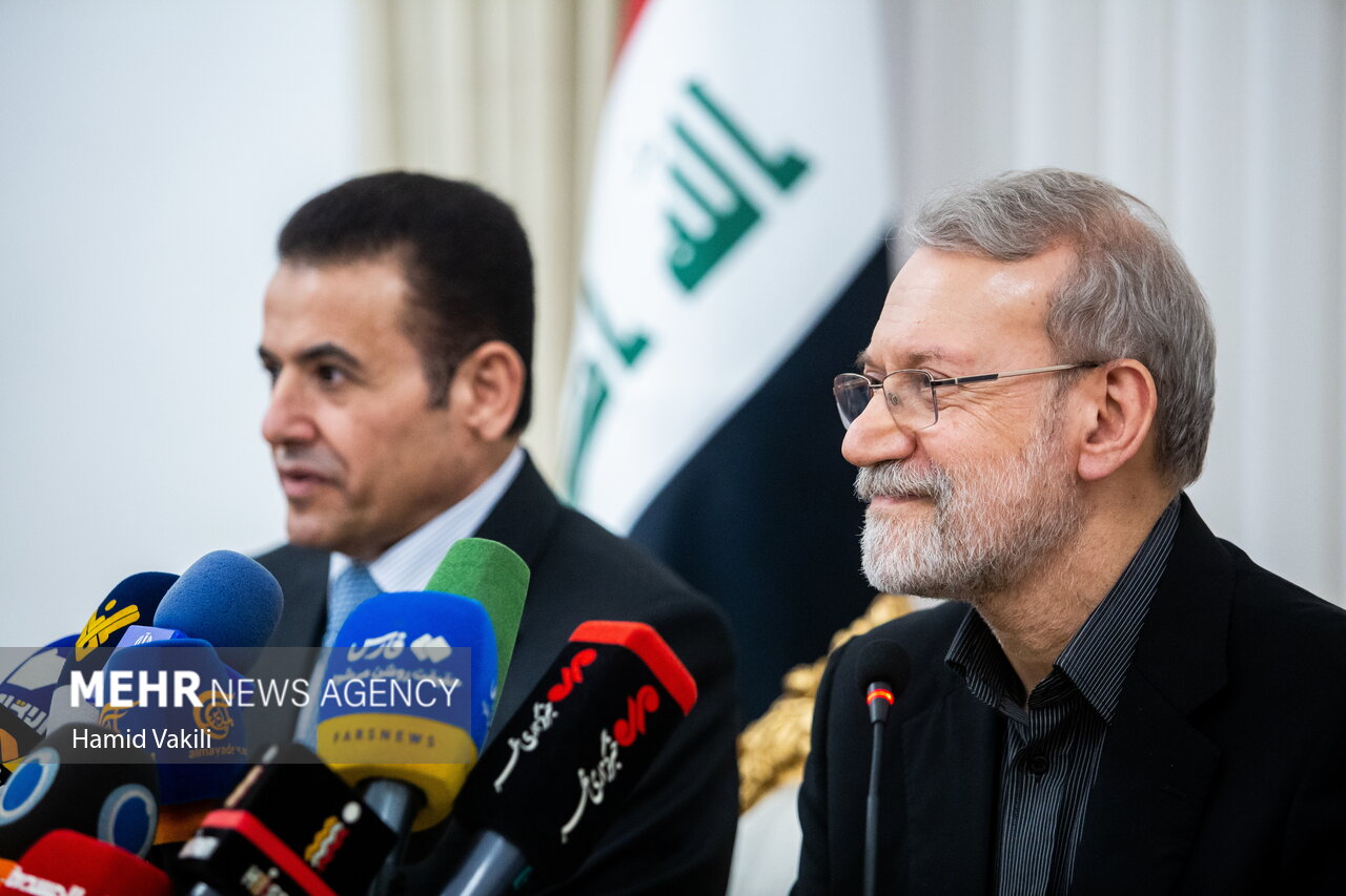 دیدار علی لاریجانی با مشاور امنیت ملی جمهوری عراق