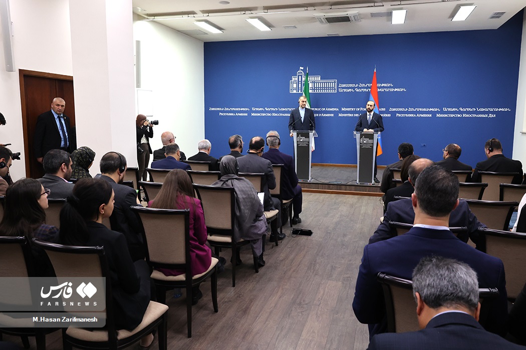 کنفرانس خبری وزرای خارجه ایران و ارمنستان